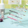 Clear Acrylic Ladder-Style Desk Organizer with 6 Pen Slots