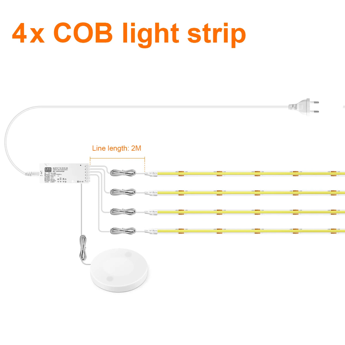 Touch Sensor Under Cabinet LED Strip Lighting