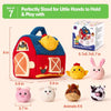 Interactive Plush Farm Barn with Stuffed Animals for Toddlers