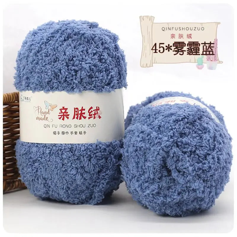 Soft Chenille Yarn for Knitting and Crochet Projects