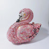 Swan Shaped Crystal Evening Clutch with Rhinestone Accents