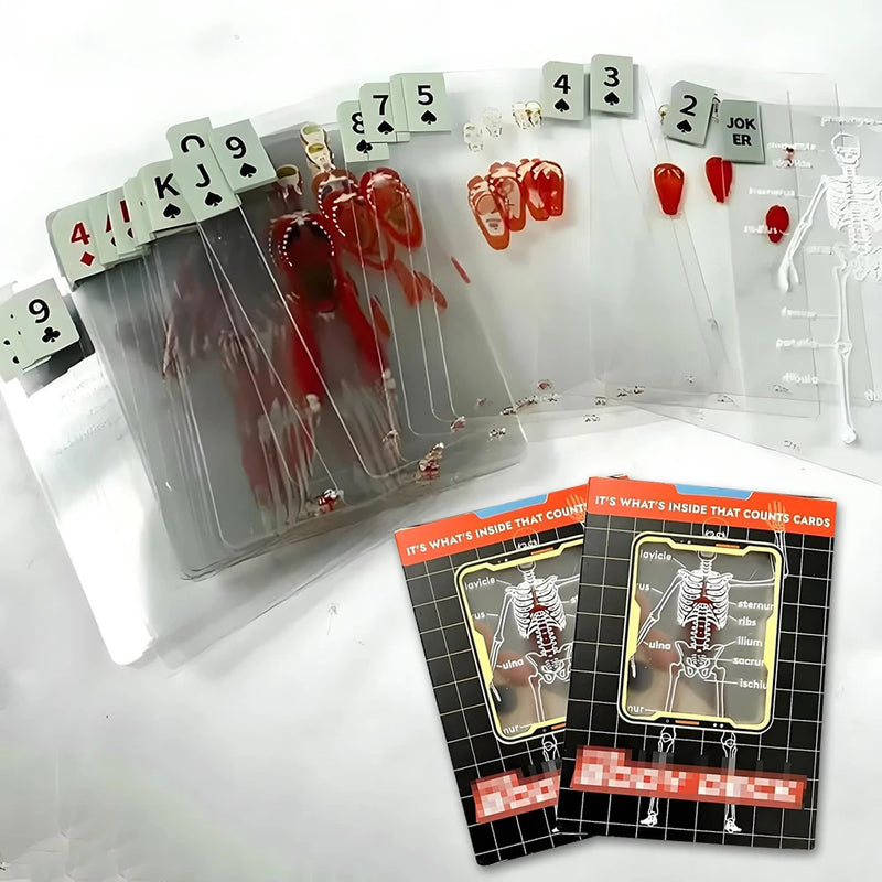 Transparent Anatomy Playing Cards