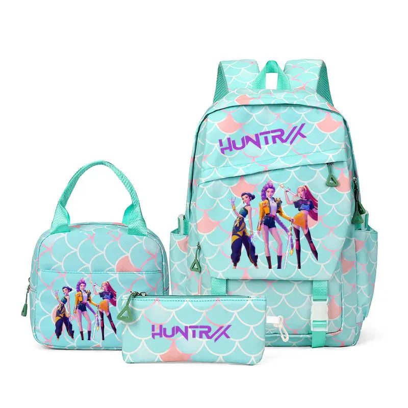 KPop Demon Hunters Backpack Set with Lunch Bag and Pencil Case