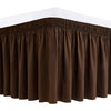 Wrap-Around Ruffle Bed Skirt with Elastic Belt - 15 Inch Drop