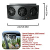 Solar-Powered Car Ventilation Fan with Rechargeable Battery