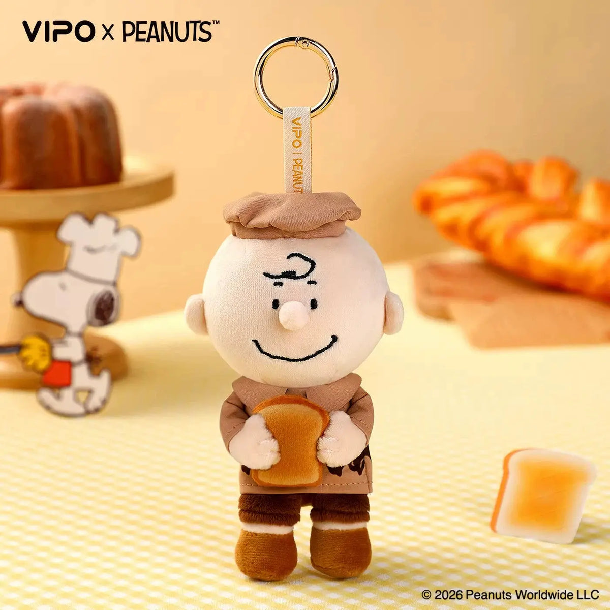 Snoopy Baking Series Plush Keychain – Official Peanuts Collectible