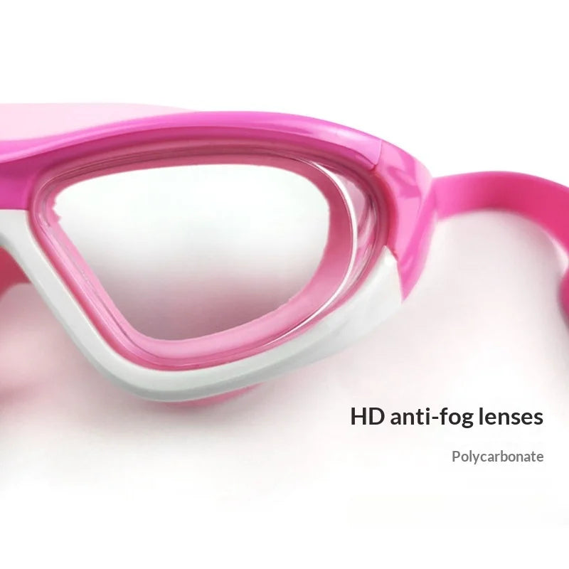 Kids' Anti-Fog Swim Goggles with Ear Plugs