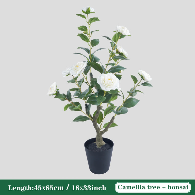 Árbol Topiario de Camelia de 85 cm con Maceta Decorativa