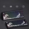 Ukiyo-e Art PBT Keycaps with Side-Engraved Translucent Design