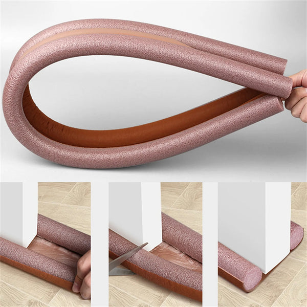 Adjustable Under-Door Draft Stopper & Noise Blocker