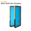 Black-Gold color changing protective display case for a trading card