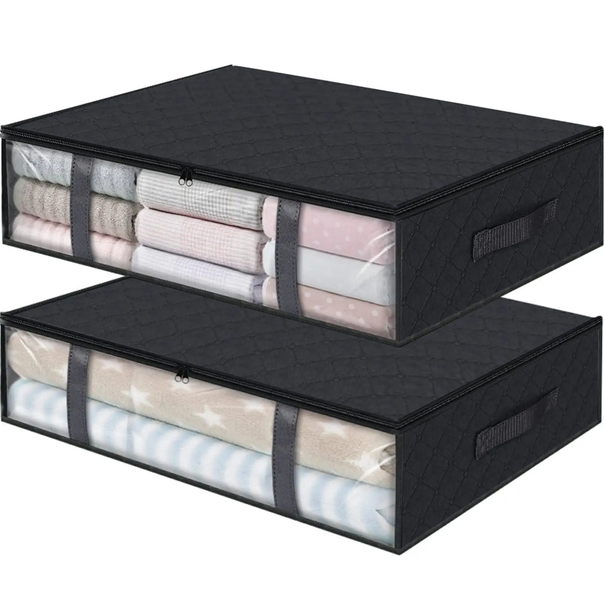 Under Bed Storage Containers with Clear Window (3-Pack)