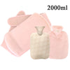 Cozy Plush Hot Water Bottle with Soft Cover – Reusable Hand Warmer & Pain Relief