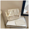 Y2K Transparent Ita Bag with DIY Badge Display Panel