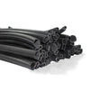 A bundle of black U-shaped EPDM rubber edge trim for car, boat, and machinery.