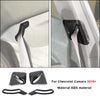 Carbon fiber interior trim kit for Chevrolet Camaro featuring black ABS material components
