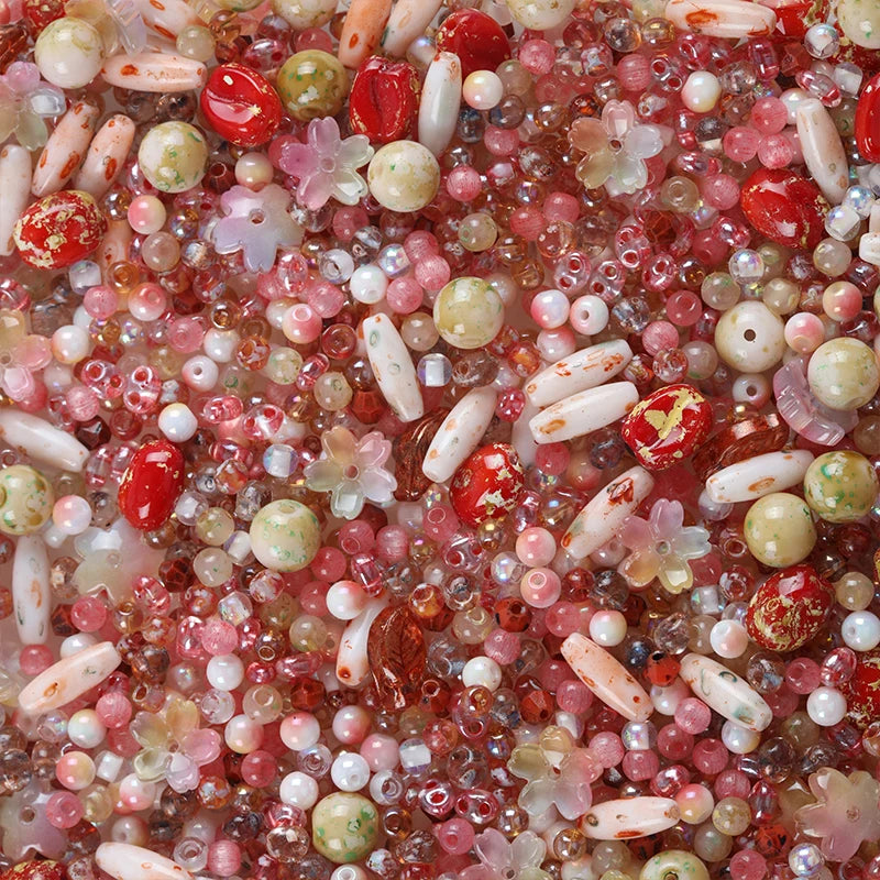 Creative Mixed Glass Spacer Beads for Jewelry Making