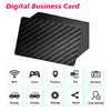 Tarjeta de Visita Digital NFC con Acabado en Fibra de Carbono