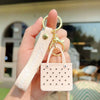 Silicone Beach Basket Keychain Charm