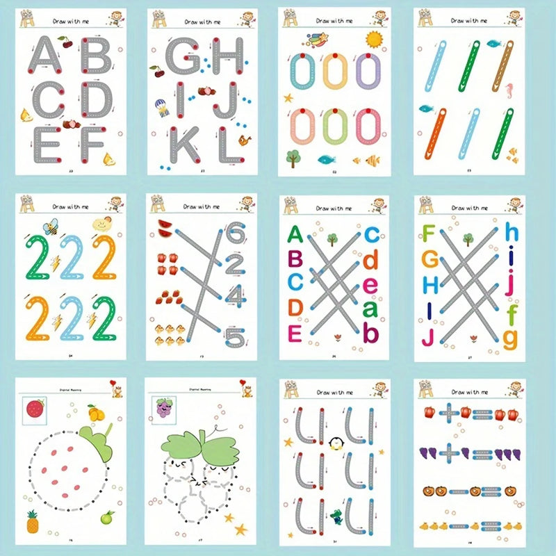 Reusable Magic Tracing Workbook for Kids