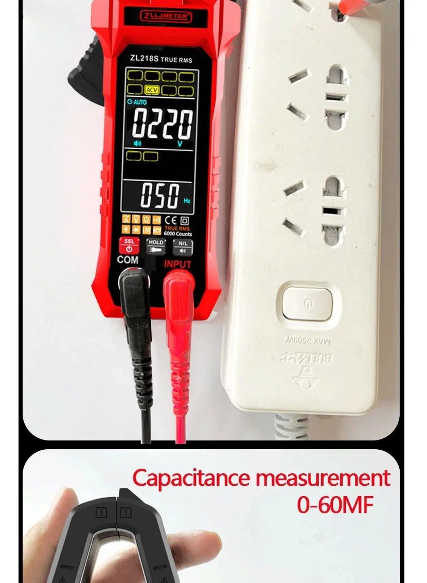 Professional Digital Clamp Meter with 600A AC/DC Range