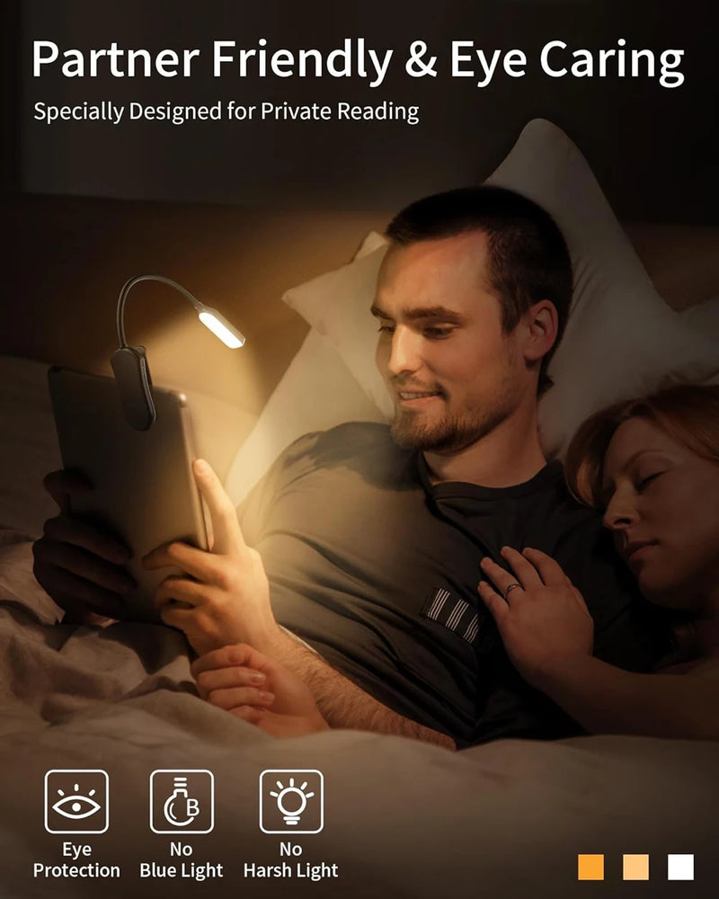 Rechargeable LED Book Light with Adjustable Brightness