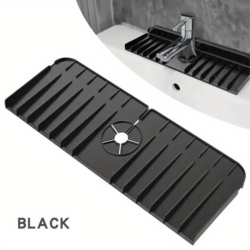 Foldable Silicone Faucet Splash Guard & Sink Mat