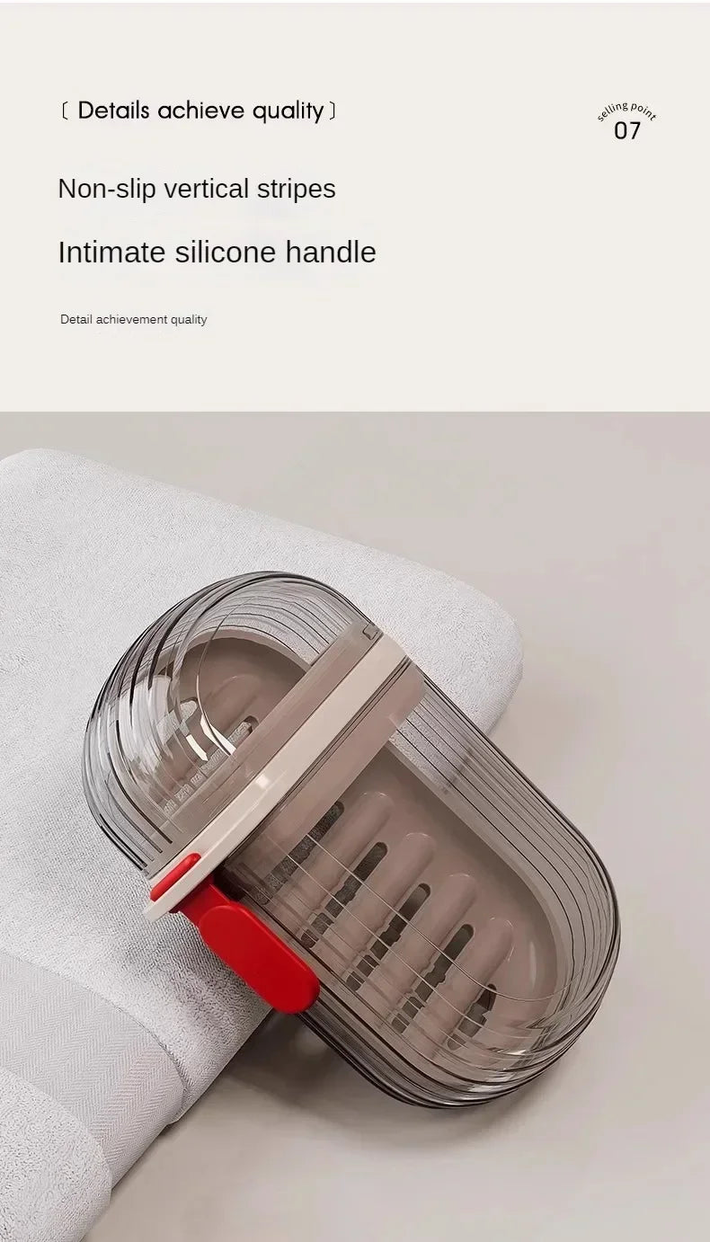 Leakproof Travel Soap Case with Drainage Tray