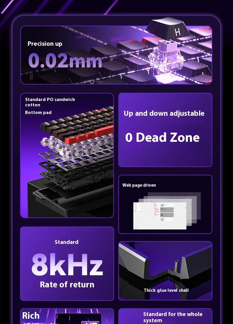 Aula Win60/Win68 Magnetic Switch Gaming Keyboard with 8K Polling