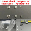 A replacement helmet visor with anti-fog coating and various aperture components are shown alongside a measuring tool.