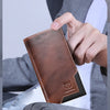 Men's Genuine Leather RFID Blocking Long Wallet with Card Holder