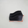 Black double slot wall-mounted wrench organizer rack with dimensions 6cm long and 3.3cm high