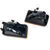 Black direct-fit fog light assembly for Chevy Silverado, Tahoe, Suburban, and Avalanche.