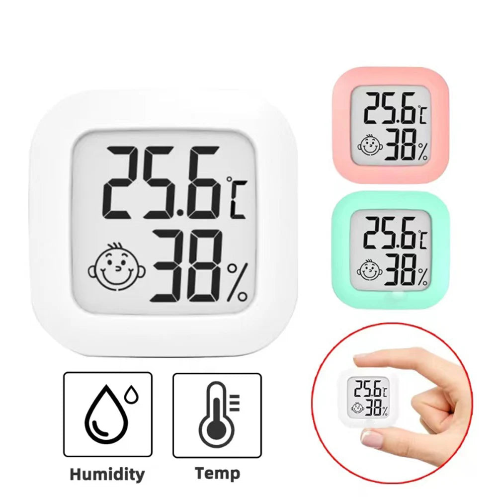 Compact Digital Thermometer and Hygrometer for Home