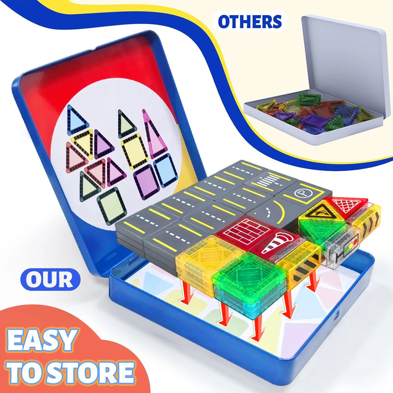 Magnetic Road Construction Set