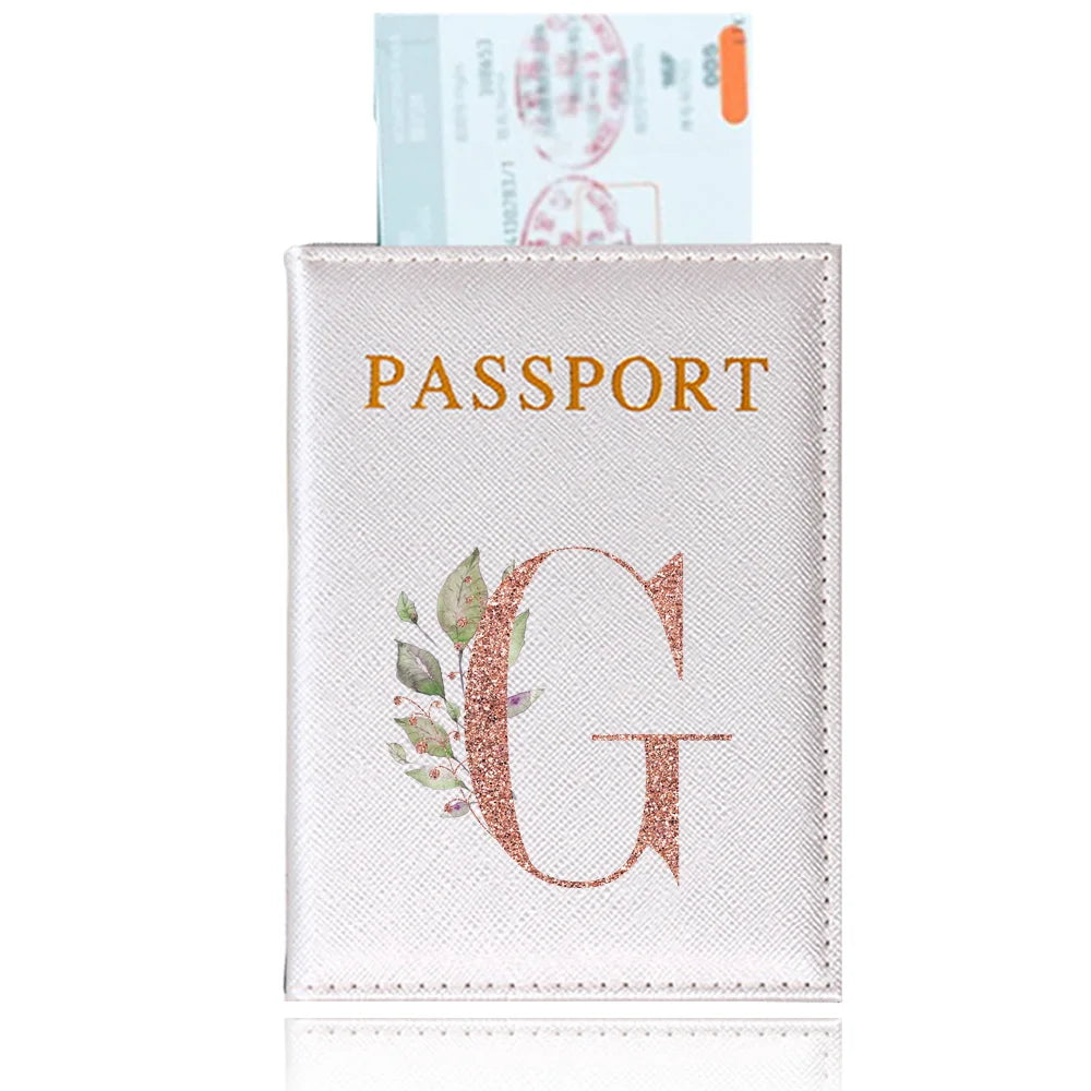 Elegant Rose Gold Passport Cover