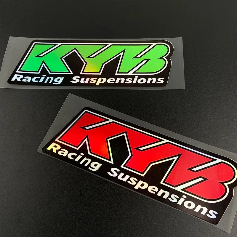 KYB Fork Suspension Decal Stickers for Motorcycles (2-Pack)