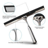 Shower Squeegee with Hanging Silicone Holder for Glass Doors & Mirrors