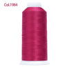 80-Color Polyester Embroidery Thread Set with Large 4000m Spools