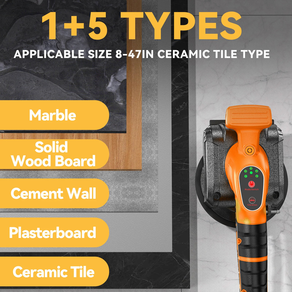 Cordless Tile Vibration Leveling Tool with Adjustable Speeds