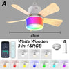 Smart LED Ceiling Fan with RGB Lighting and App Control