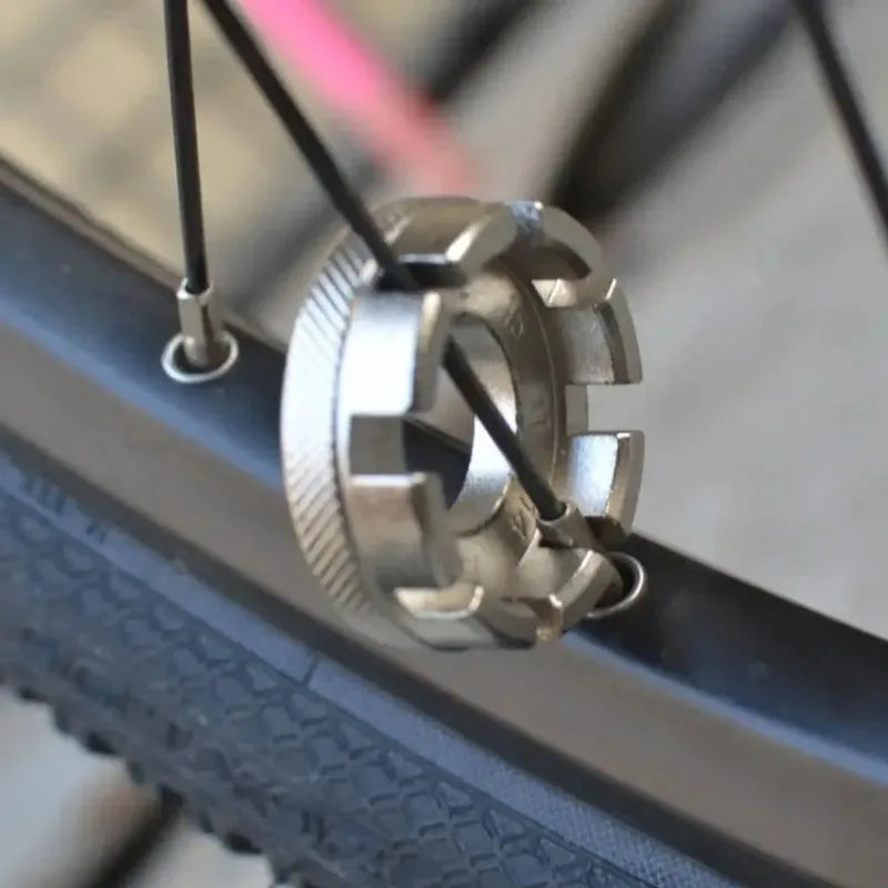 Durable Steel Bike Spoke Wrench with 8 Openings