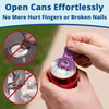 Reusable Can Tab Opener and Drink Protector Caps (Set of 6)