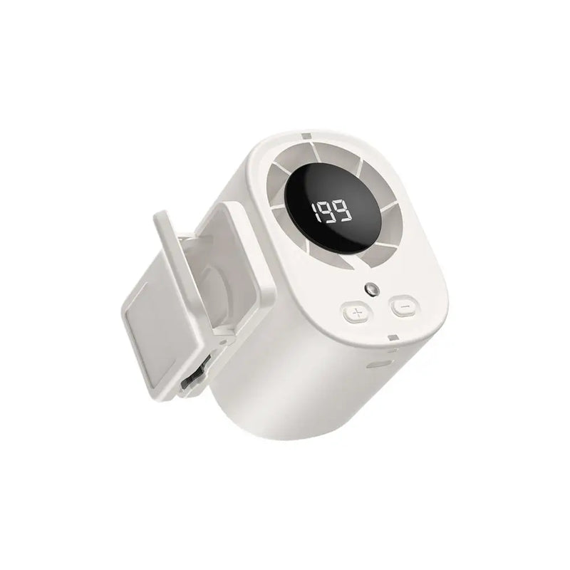 Portable Clip-On Fan with LED Display