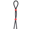 Black silicone cock ring for endurance and firmer erections