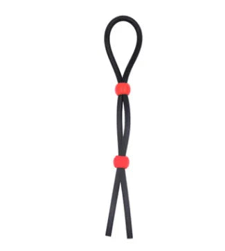 Black silicone cock ring for endurance and firmer erections