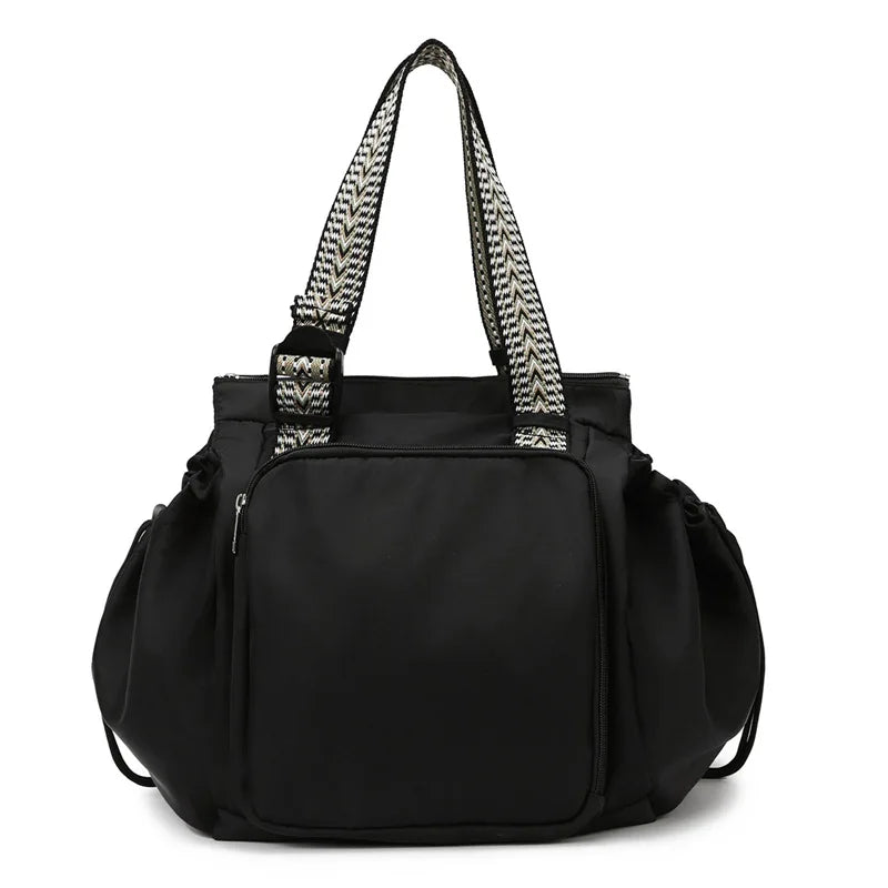 Versatile Nylon Shoulder Bag with Large Capacity