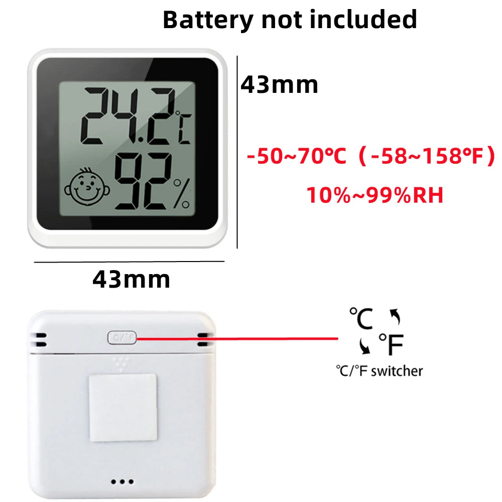 Mini Digital Thermometer and Hygrometer with Probe