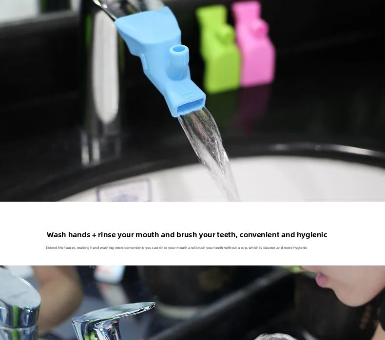 Flexible Silicone Faucet Extender for Sink & Bathroom