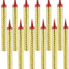 Elegant Gold Metallic Birthday Candles (Set of 6 or 12)